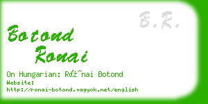 botond ronai business card